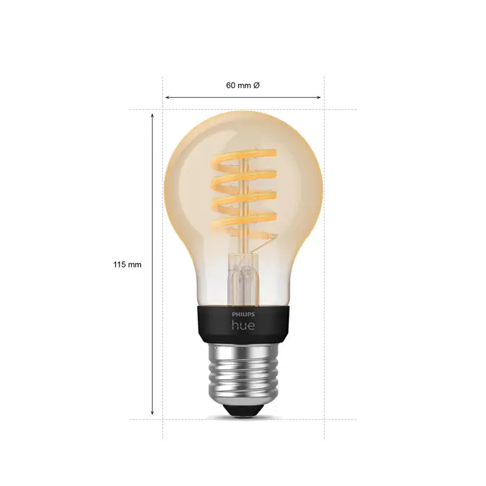 FIL PHILIPS HUE pametna LED žarulja White Ambiance 7W A60 EUR E27