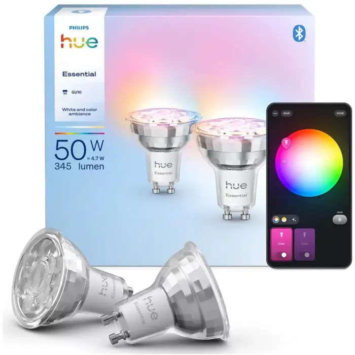 ESSENTIAL PHILIPS HUE LED reflektor and Color Ambiance 345 GU10 (set 2 kom)