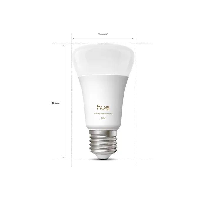 PHILIPS HUE pametna LED žarulja White Ambiance 810 A60 E27 (set 3 kom)