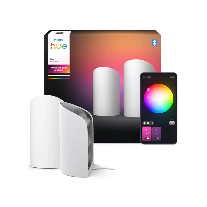 WASHER PHILIPS HUE zidna LED svjetiljka WALL bijela (set 2 kom)