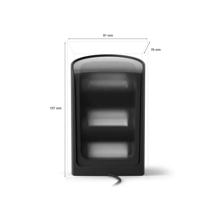 WASHER PHILIPS HUE zidna LED svjetiljka WALL crna (set 2 kom)