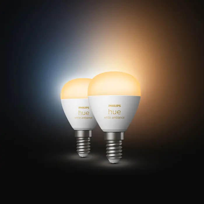 LUSTER PHILIPS HUE pametna LED žarulja White Ambiance E14 (set 2 kom)