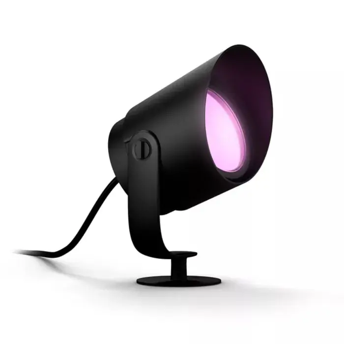 LILY PHILIPS HUE vrtna LED svjetiljka na kolcu Ambiance LV SPIKE crna 1X15