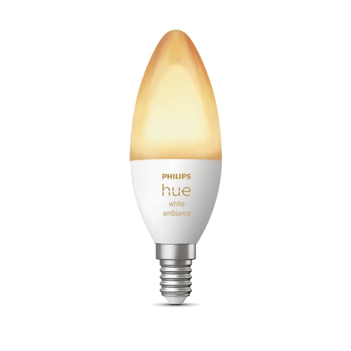 Festavia PHILIPS HUE pametna LED žarulja White Ambiance 5.2W B39 E14