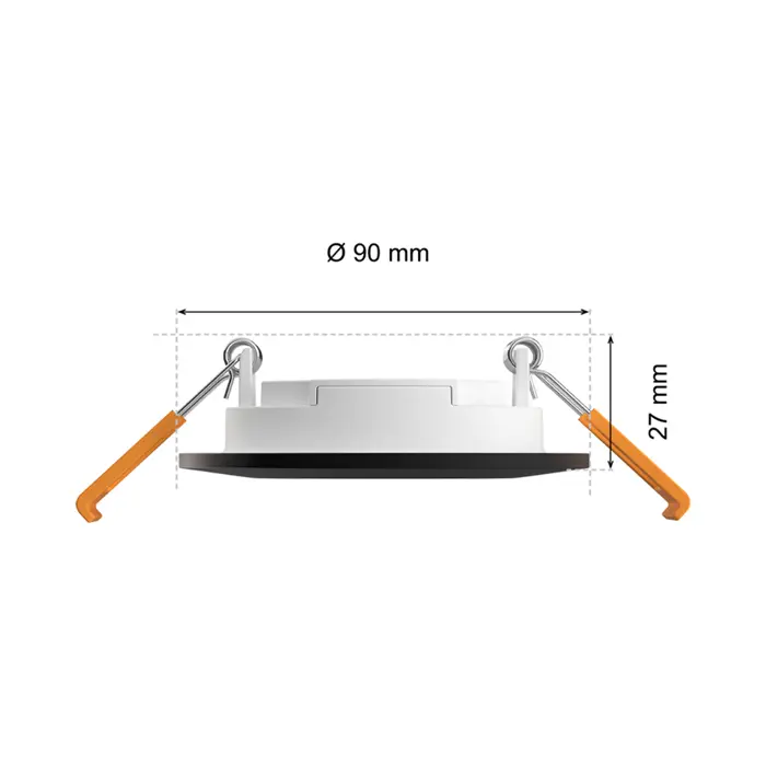 SLIM PHILIPS HUE LED svjetiljka bijela DL 3INCH EMEA S-crna MULTI (set 3 kom)