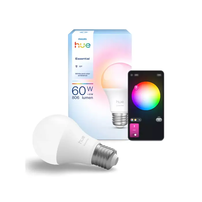 ESSENTIAL PHILIPS HUE pametna LED žarulja and Color Ambiance 806 A60 E27