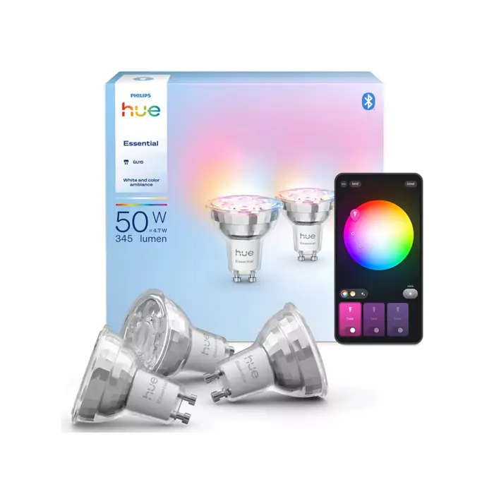 ESSENTIAL PHILIPS HUE LED reflektor and Color Ambiance 345 GU10