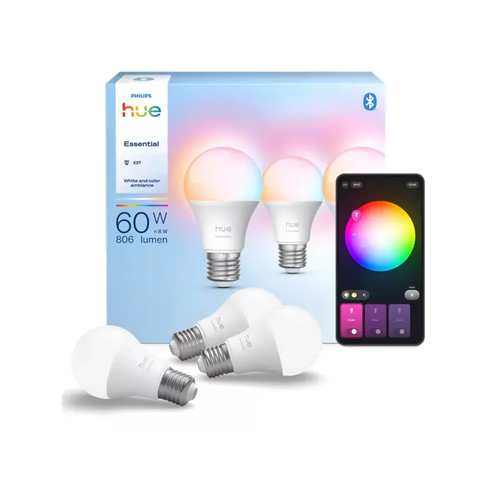 ESSENTIAL PHILIPS HUE pametna LED žarulja WCA 806 A60 E27 (set 3 kom)