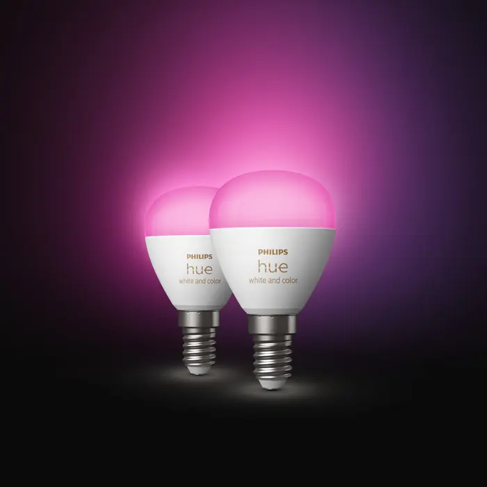 LUSTER PHILIPS HUE pametna LED žarulja White and Color Ambiance E14 (set 2 kom)