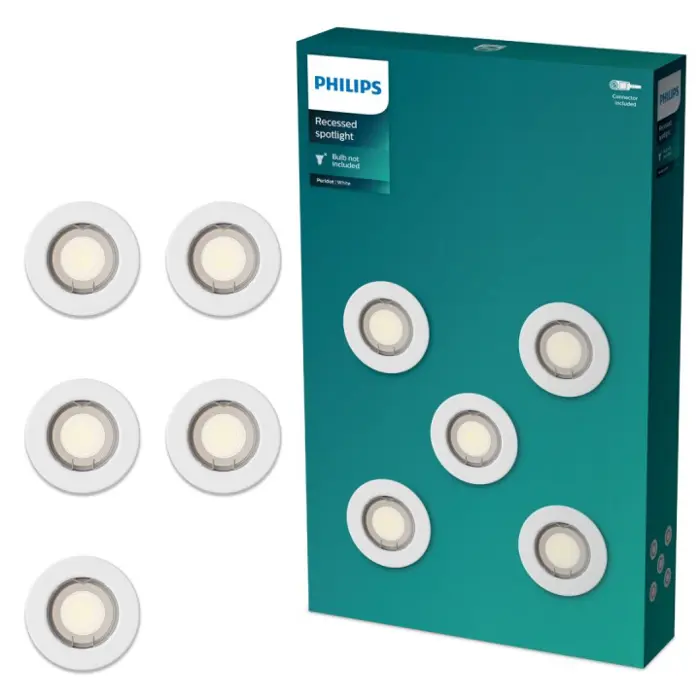 PERIDOT PHILIPS LED downlight ugradbeni KIT okrugla GU10 bijeli (set 5 kom)