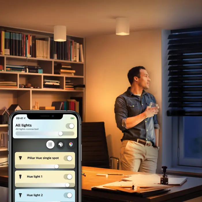 PILLAR PHILIPS HUE LED reflektor SINGLE SPOT bijeli 1XGU10