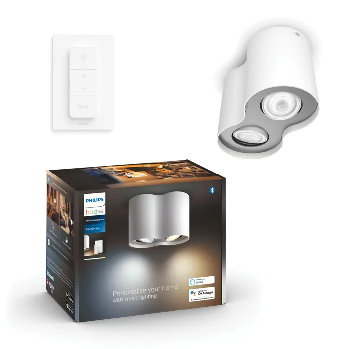 PILLAR PHILIPS HUE pametni LED reflektor bijeli 2XGU10