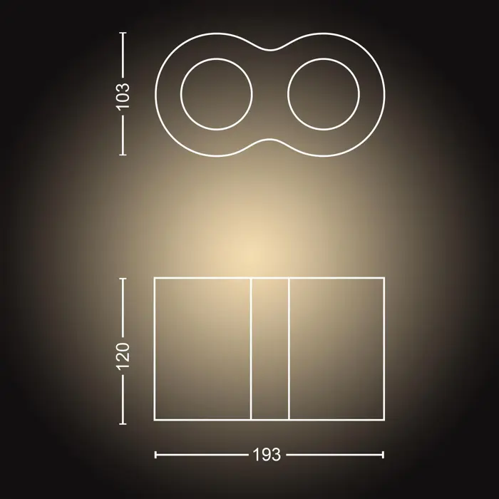 PILLAR PHILIPS HUE pametni LED reflektor bijeli 2XGU10