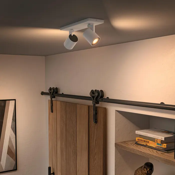 RUNNER PHILIPS HUE pametni LED reflektor bijeli 2XGU10 + Hue Dimmer Switch