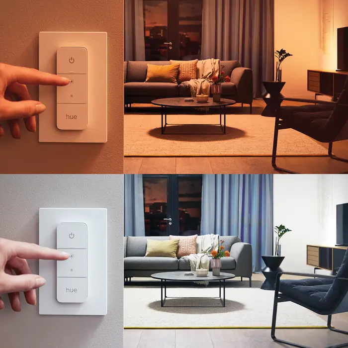RUNNER PHILIPS HUE pametni LED reflektor bijeli 2XGU10 + Hue Dimmer Switch