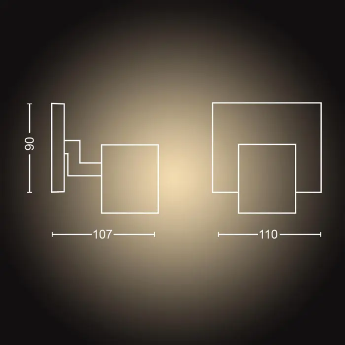RUNNER EXT.SINGLE PHILIPS HUE LED reflektor SPOT crni 1XGU10