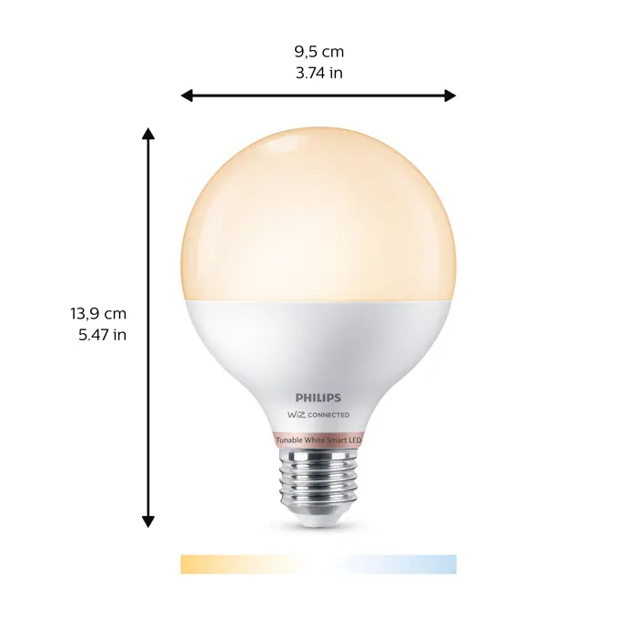 PHILIPS SMART ŽARULJA WFB 75W G95 E27 927-65 TW 1PF/6