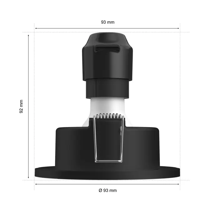 XAMENTO PHILIPS HUE ugradbeni LED downlight crni 3XGU10