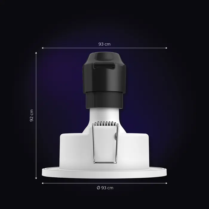 XAMENTO PHILIPS HUE ugradbeni LED downlight krom 1XGU10