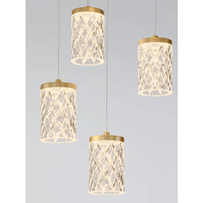 PHOS LED VISILICA ZLATNA 28W IP20 3000K TRIAK PRIGUŠLJIVA