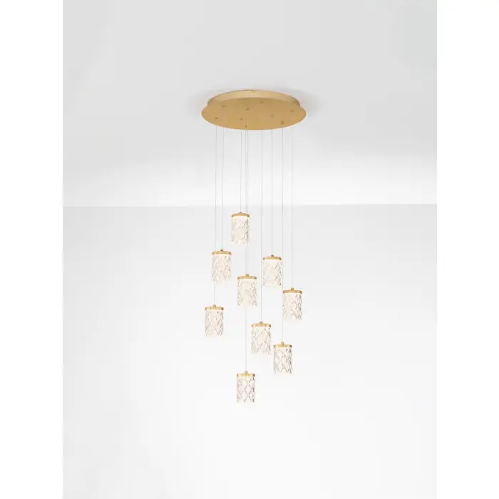 PHOS LED VISILICA ZLATNA 46W IP20 3000K TRIAK PRIGUŠLJIVA