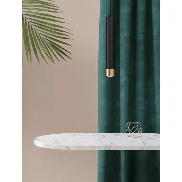 PICTO VISILICA CRNA Fabric Cable H: 200 cm GU10 1x10 Watt IP20 230 V