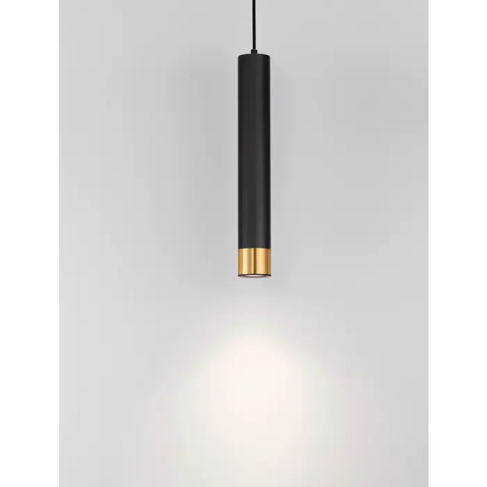 PICTO VISILICA CRNA Fabric Cable H: 200 cm GU10 1x10 Watt IP20 230 V