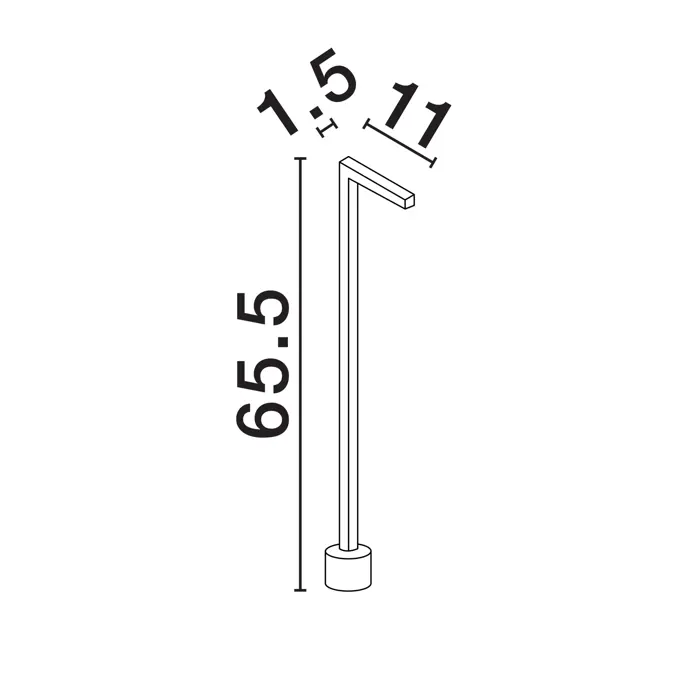 PIPE STAJAĆA SVJETILJKA CRNA LED 5 Watt 220-240Volt 188lm 3000K IP65
