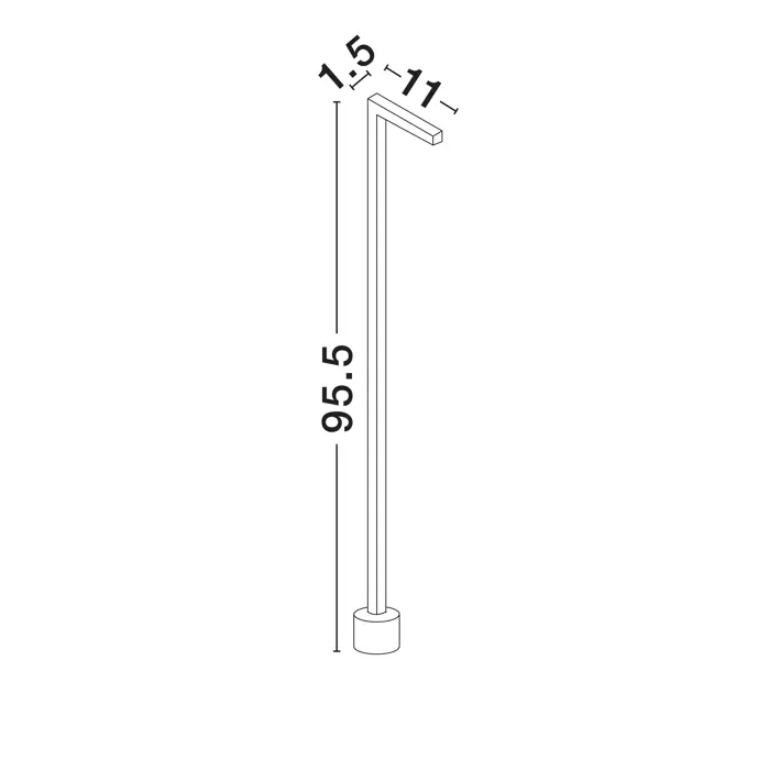 PIPE STAJAĆA SVJETILJKA SMEĐA LED 5 Watt 220-240Volt 188lm 3000K IP65