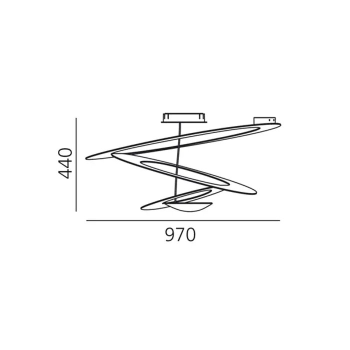 PIRCE LED STROPNA SVJETILJKA BIJELA 44W 2700K 3097lm