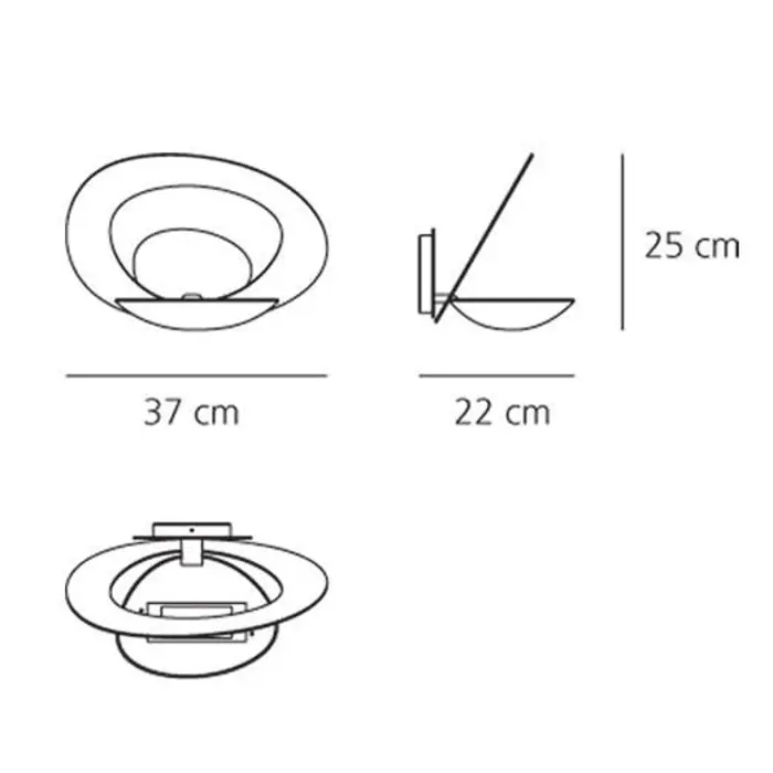 PIRCE ZIDNA SVJETILJKA ARTEMIDE