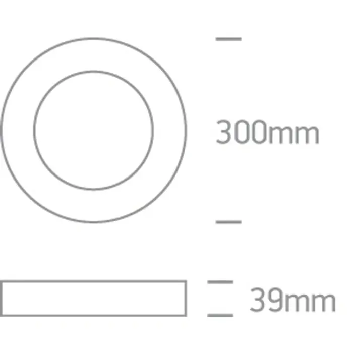 PLAFONJERA BIJELA 30W CCT IP40 230V