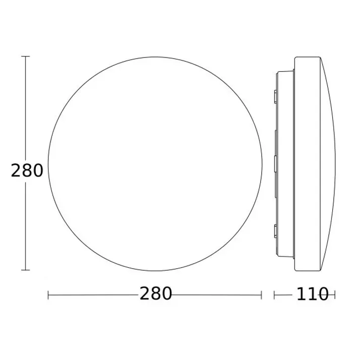 PLAFONJERA BIJELA LED 9,4W 942lm 3000K