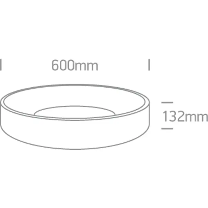 PLAFONJERA LED/42W/CCT/3570lm/230V fi600mm BIJELA