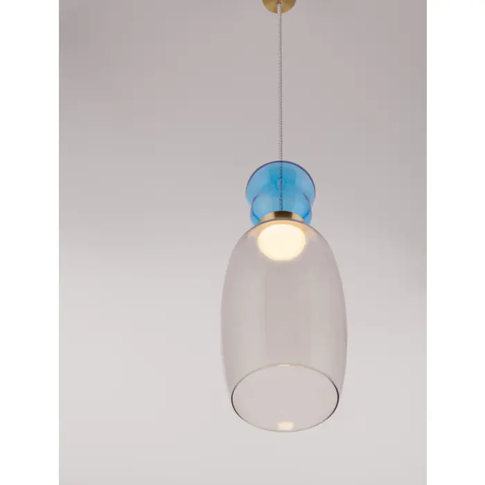 PLUMA VISILICA LED /3000K/9W/914Lm/ZLATNA BLUE & SMOKY