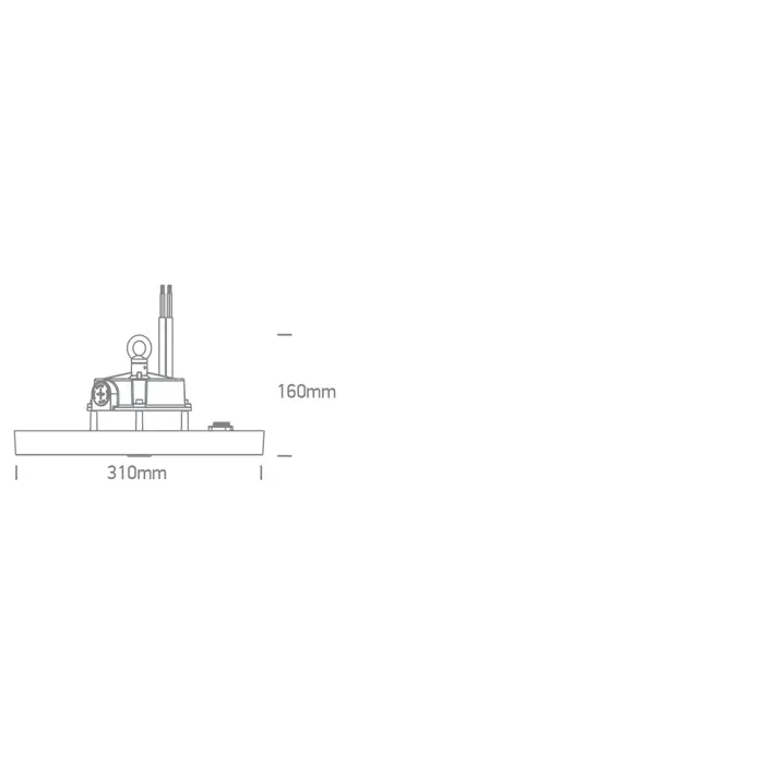 PODESIVA INDUSTRIJSKA LED VISILICA 200W CCT PV BV UFO IP65 230V CRNA