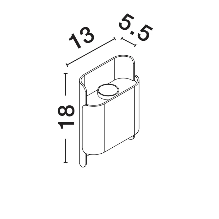 POLLY ZIDNA SVJETILJKA BIJELA LED 10Watt 220-240Volt 608lm 3000K IP54