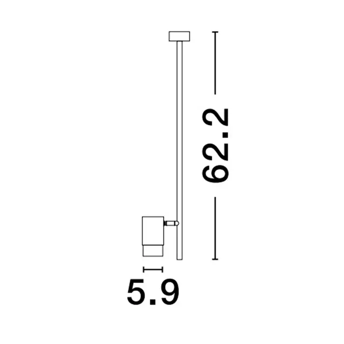 PONGO NADGRADNA SVJETILJKA GU10 1x10 Watt IP20 220-240 Volt