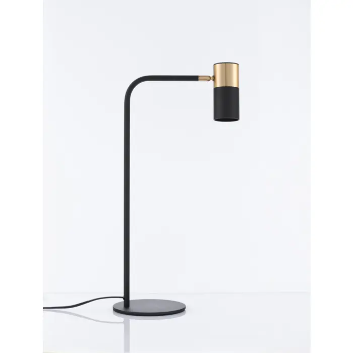 PONGO STOLNA LAMPA GU10 /IP20/CRNA & ZLATNA