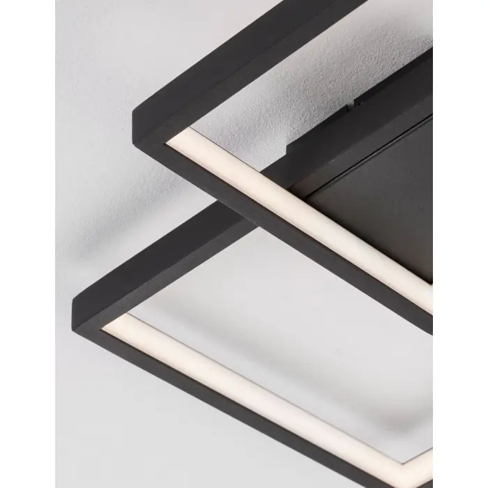 PORTO PLAFONSKA SVJETILJKA LED 19W/3000K/1342lm/IP20/CRNA