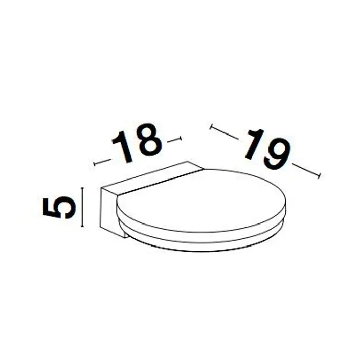POSEN VANJSKA ZIDNA SVJETILJKA LED 10W/3000K/744lm/IP54/ANTRACIT