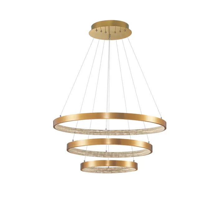 PRESTON VISILICA LED 112W/3000K/4731lm/DIMM/IP20/ANTIQUE ZLATNA
