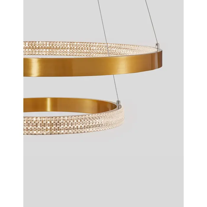 PRESTON VISILICA LED 62W/3000K/3113lm/DIMM/IP20/ANTIQUE ZLATNA
