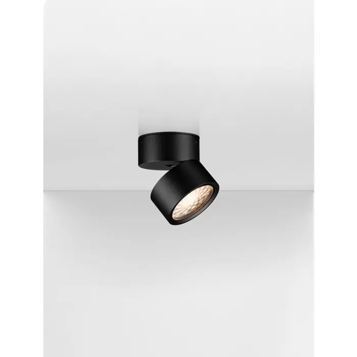 PULL ZIDNA LAMPA LED CRNA 12W 1464lm 3000K IP20