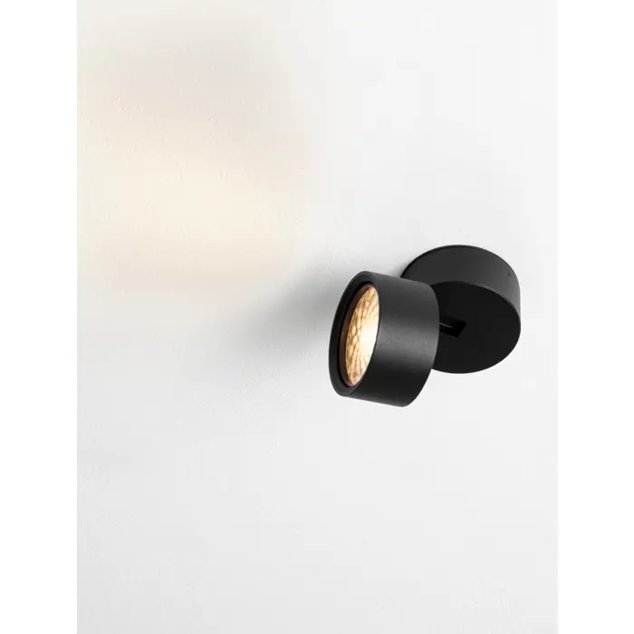 PULL ZIDNA LAMPA LED CRNA 12W 1464lm 3000K IP20