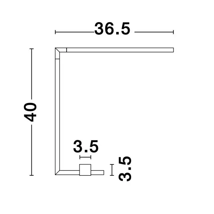 RACCIO STOLNA LAMPA LED 5W/3000K/377lm/IP20/CRNA
