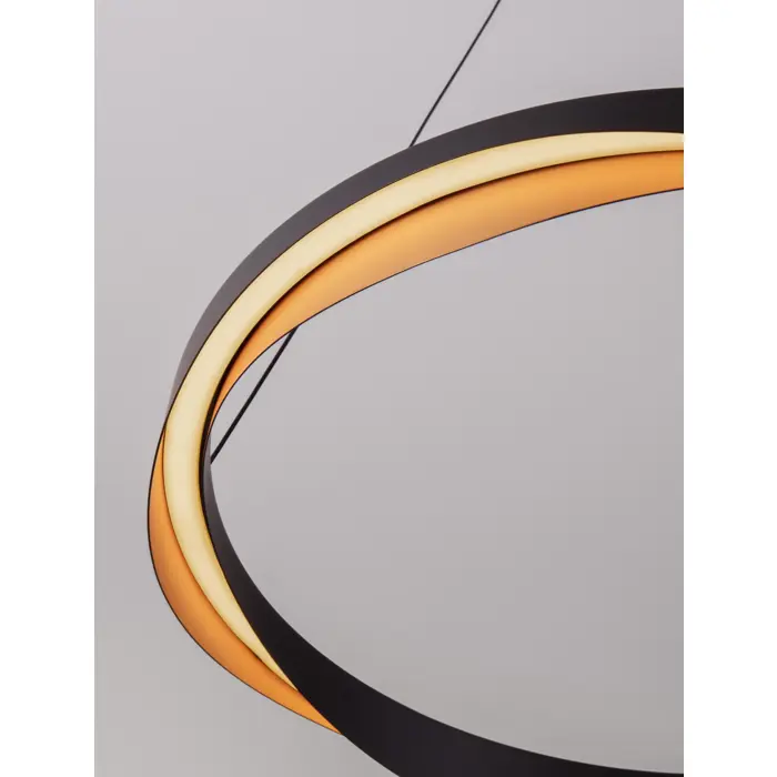 RADON VISILICA LED/3000K/53W/1751Lm/CRNA & GOLD