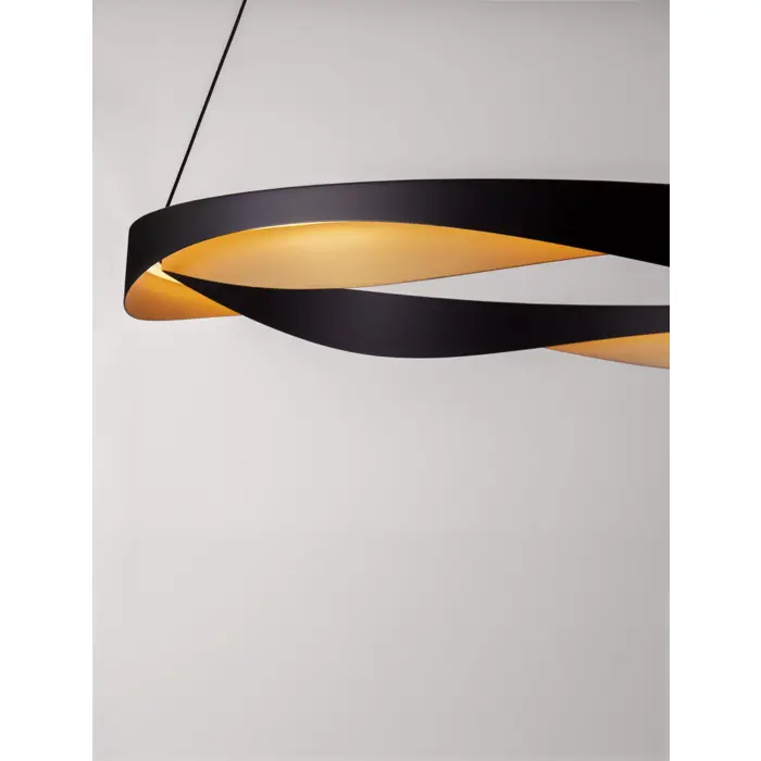 RADON VISILICA LED/3000K/53W/1751Lm/CRNA & GOLD