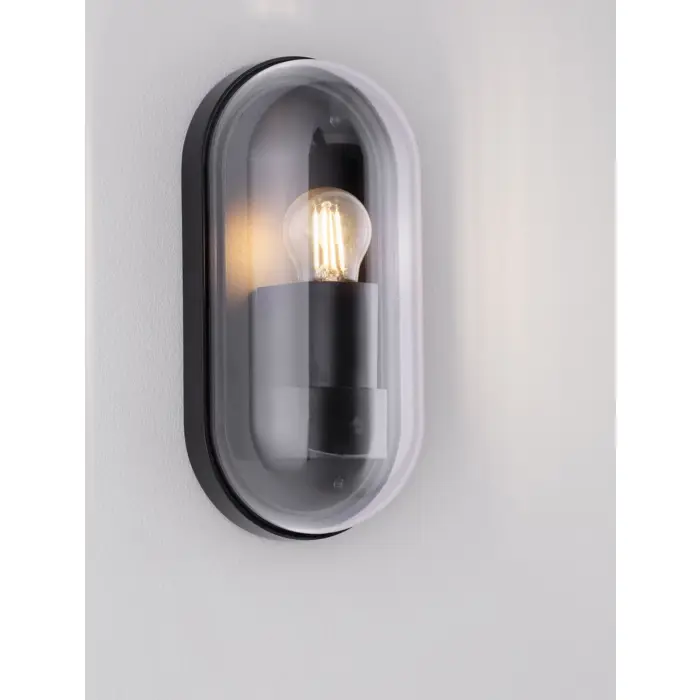 RAFIC ZIDNA LAMPA E27 IP65 CRNA
