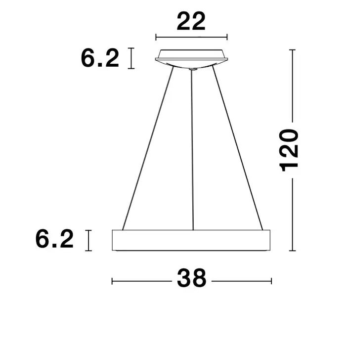 RANDO THIN VISILICA LED 30W/3000K/1845lm/DIMM/IP20/BIJELA